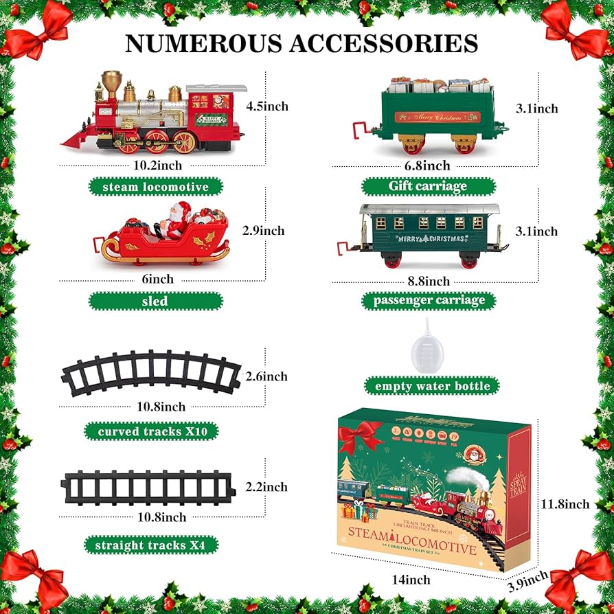 Amazon | Gloween (グロウィーン) クリスマスツリー用電車 クリスマス